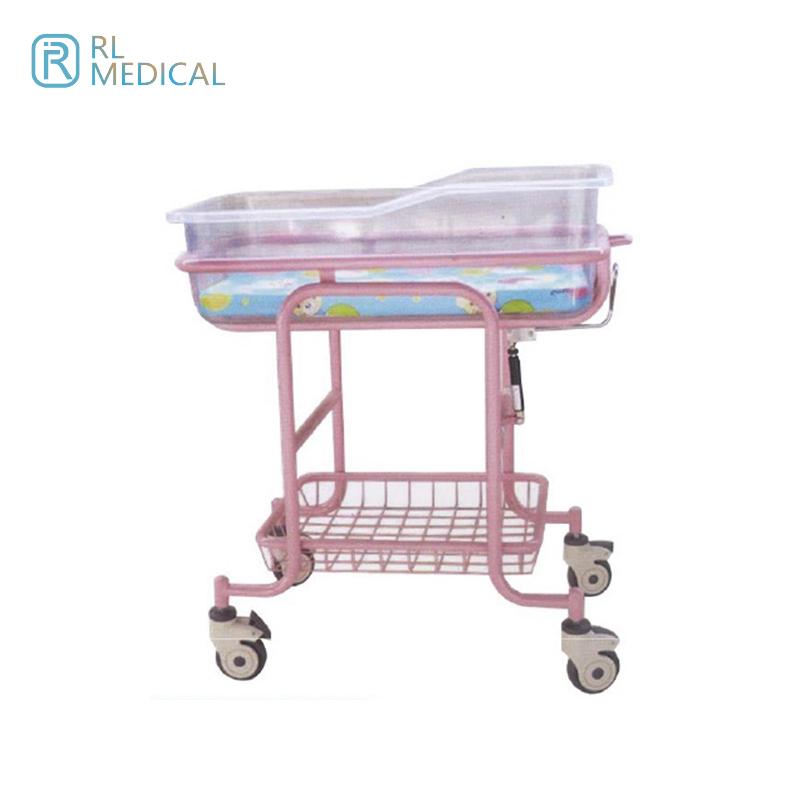 RL-AY04 Powder Coated Steel Baby Crib